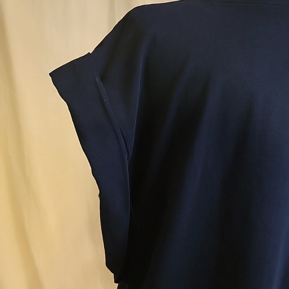 INC International Concepts Black Dolman Sleeve Boxy Top - Picture 7 of 9